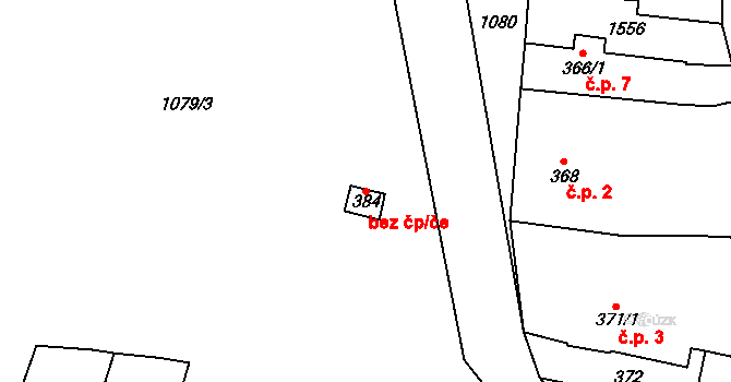 Meclov 45236984 na parcele st. 384 v KÚ Mašovice u Meclova, Katastrální mapa