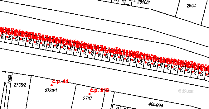 Litoměřice 47626984 na parcele st. 2761 v KÚ Litoměřice, Katastrální mapa