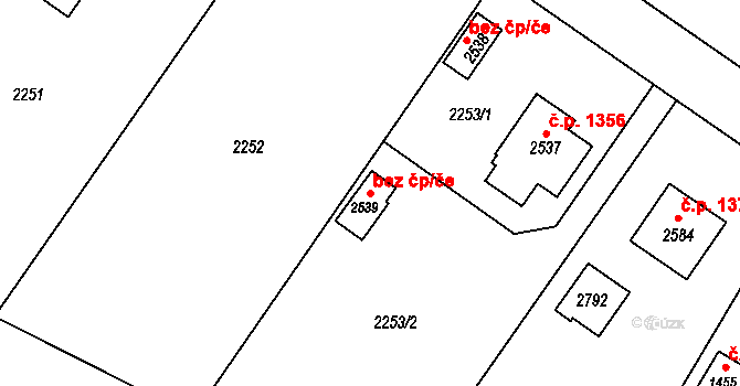 Třebechovice pod Orebem 49061984 na parcele st. 2539 v KÚ Třebechovice pod Orebem, Katastrální mapa