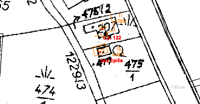 Opatovec 91719984 na parcele st. 477 v KÚ Opatovec, Katastrální mapa