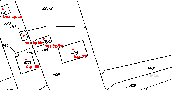 Chlum 77, Nalžovice, Katastrální mapa