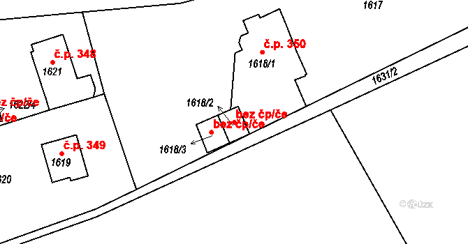 Raspenava 48462985 na parcele st. 1618/2 v KÚ Raspenava, Katastrální mapa