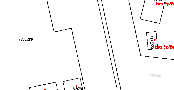 Veselí nad Lužnicí II 839, Veselí nad Lužnicí na parcele st. 1175/4 v KÚ Veselí nad Lužnicí, Katastrální mapa
