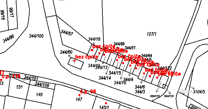 Milovice 42707986 na parcele st. 344/13 v KÚ Milovice u Mikulova, Katastrální mapa