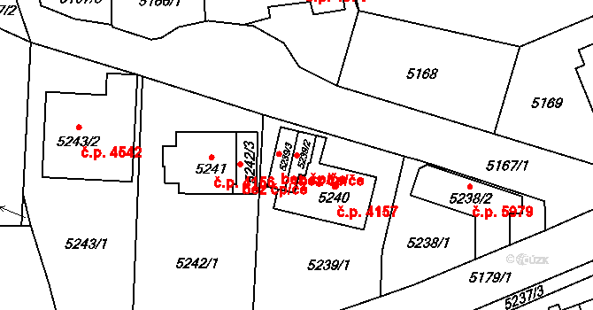 Chomutov 39094987 na parcele st. 5239/2 v KÚ Chomutov I, Katastrální mapa