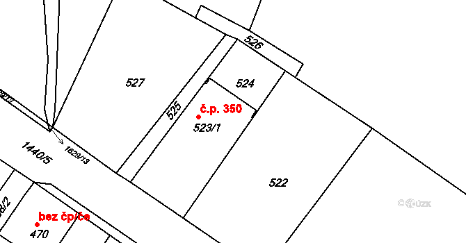 Klášterec nad Ohří 39117987 na parcele st. 523/2 v KÚ Klášterec nad Ohří, Katastrální mapa
