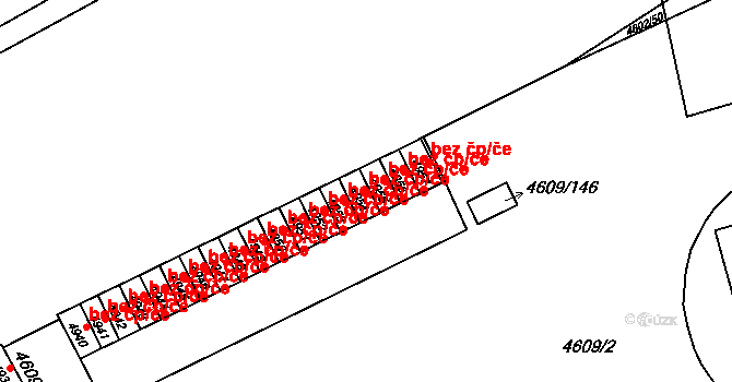 Brno 45545987 na parcele st. 4954 v KÚ Královo Pole, Katastrální mapa