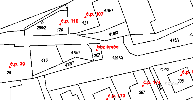Jarošov nad Nežárkou 47553987 na parcele st. 262 v KÚ Jarošov nad Nežárkou, Katastrální mapa