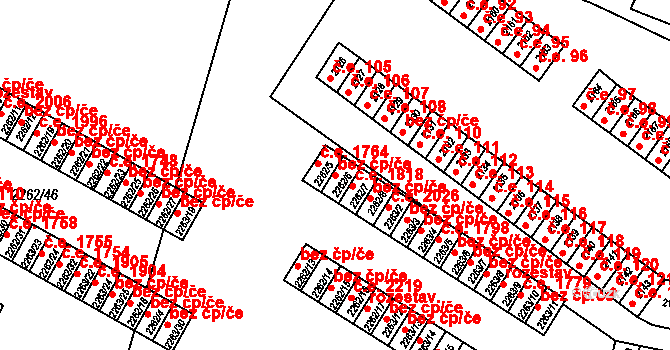 Jirkov 49752987 na parcele st. 2262/6 v KÚ Jirkov, Katastrální mapa