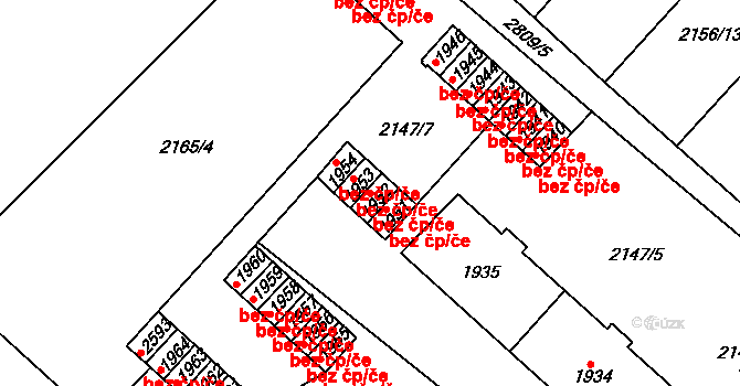 Choceň 50109987 na parcele st. 1952 v KÚ Choceň, Katastrální mapa