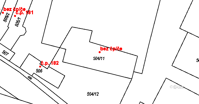 Fulnek 38929988 na parcele st. 504/11 v KÚ Fulnek, Katastrální mapa