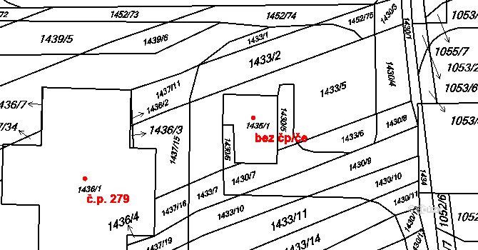 Nížkovice 39716988 na parcele st. 1435/1 v KÚ Nížkovice, Katastrální mapa