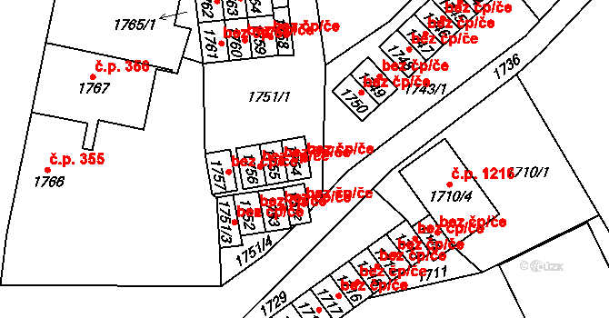 Chodov 49112988 na parcele st. 1754 v KÚ Dolní Chodov, Katastrální mapa