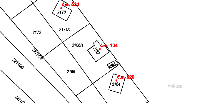 Ochoz u Brna 534, Katastrální mapa