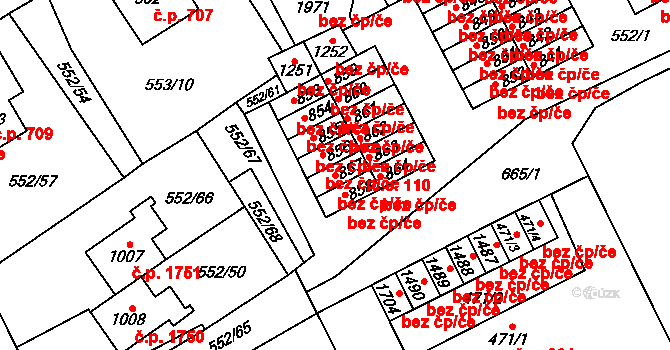 Nový Jičín 38932989 na parcele st. 857 v KÚ Nový Jičín-Horní Předměstí, Katastrální mapa