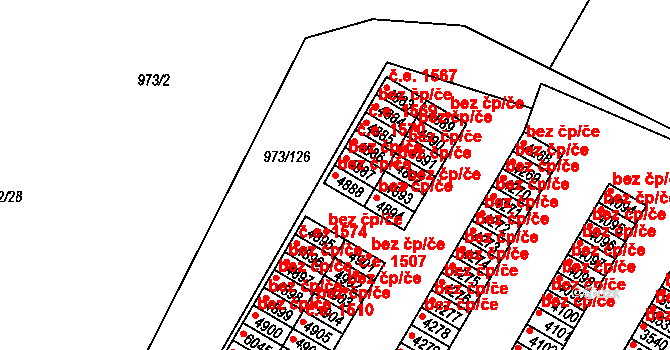 Havlíčkův Brod 43282989 na parcele st. 4888 v KÚ Havlíčkův Brod, Katastrální mapa