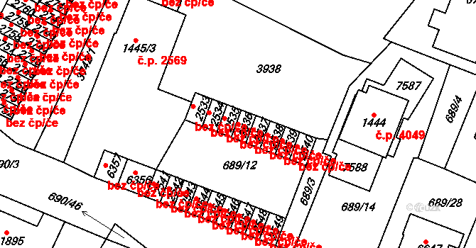 Havlíčkův Brod 44532989 na parcele st. 2536 v KÚ Havlíčkův Brod, Katastrální mapa