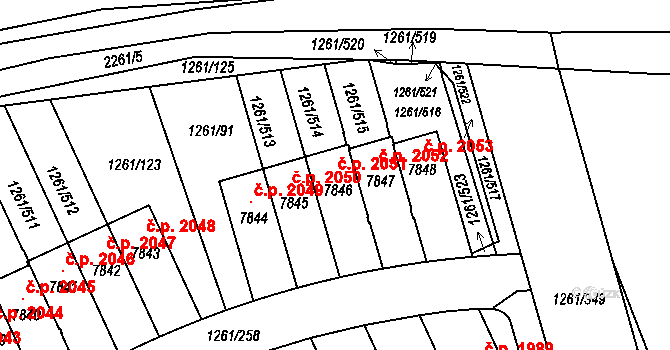 Beroun-Město 2051, Beroun na parcele st. 7846 v KÚ Beroun, Katastrální mapa