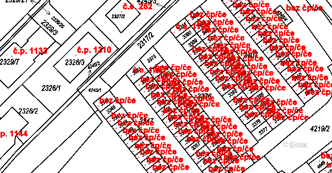 Komín 1105, Brno, Katastrální mapa
