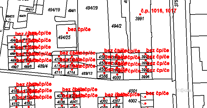 Žamberk 42497990 na parcele st. 4583 v KÚ Žamberk, Katastrální mapa