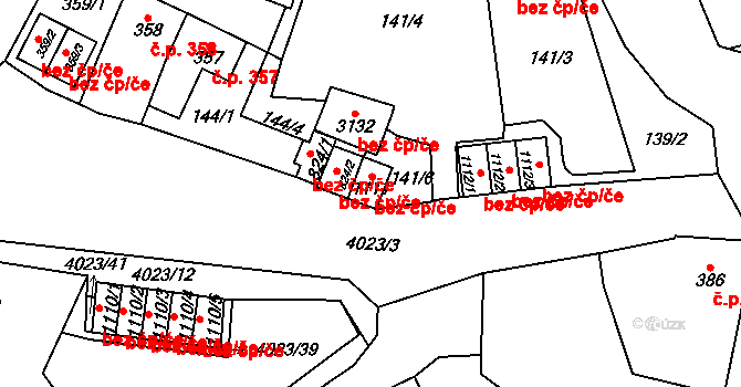 Horní Slavkov 44337990 na parcele st. 1111 v KÚ Horní Slavkov, Katastrální mapa