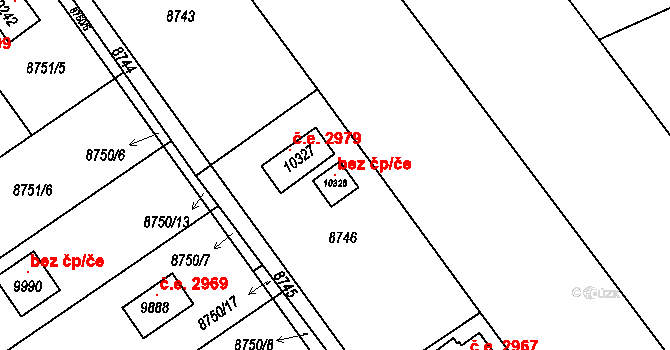 Hodonín 120337991 na parcele st. 10328 v KÚ Hodonín, Katastrální mapa