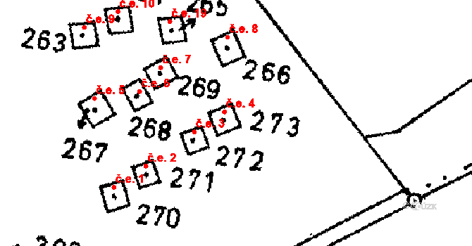 Markvartice 4, Jablonné v Podještědí na parcele st. 273 v KÚ Markvartice v Podještědí, Katastrální mapa
