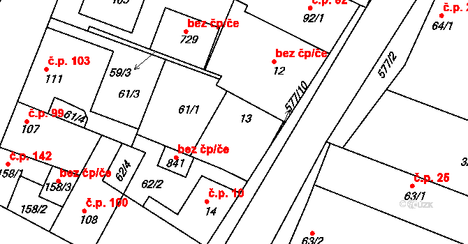 Dobroměřice 11, Katastrální mapa