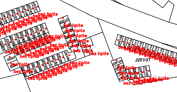 Plzeň 40240991 na parcele st. 2251/6 v KÚ Doubravka, Katastrální mapa