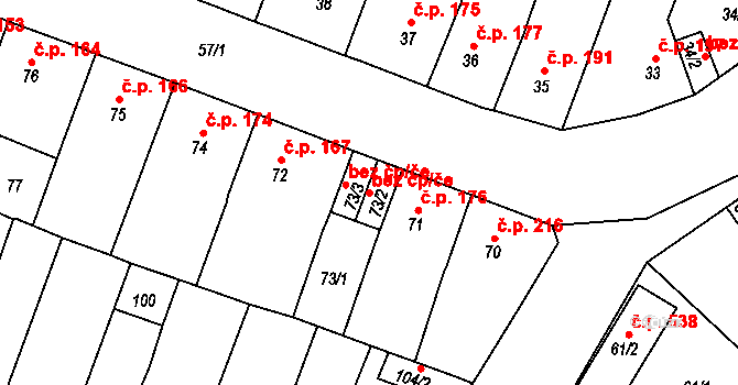 Novosedlice 42135991 na parcele st. 73/2 v KÚ Novosedlice, Katastrální mapa