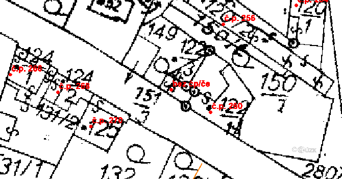 Jaroměřice 45992991 na parcele st. 122/3 v KÚ Jaroměřice, Katastrální mapa