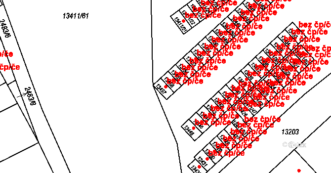 Plzeň 40057992 na parcele st. 13457 v KÚ Plzeň, Katastrální mapa