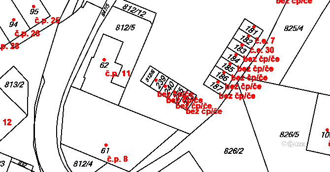 Jimramov 42389992 na parcele st. 240 v KÚ Trhonice, Katastrální mapa