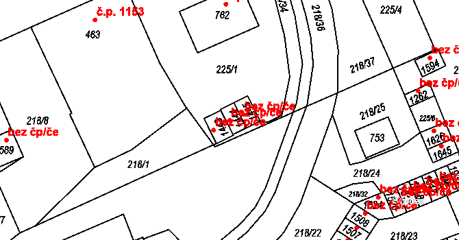 Nový Jičín 44837992 na parcele st. 1444 v KÚ Nový Jičín-Dolní Předměstí, Katastrální mapa