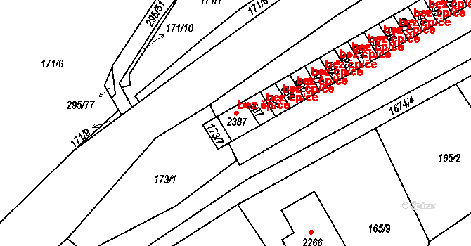Přibyslav 49472992 na parcele st. 2387 v KÚ Přibyslav, Katastrální mapa