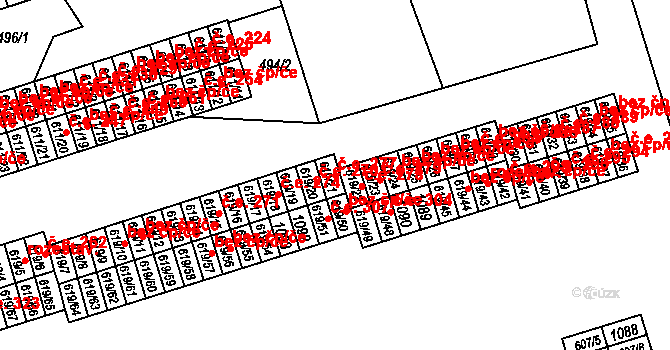 Hamr 277, Litvínov na parcele st. 619/21 v KÚ Hamr u Litvínova, Katastrální mapa