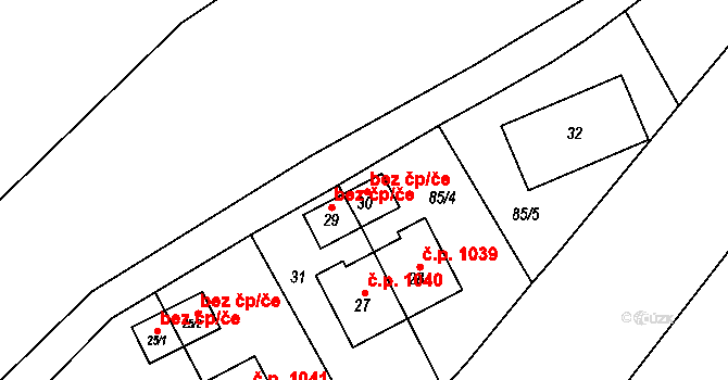 Kozlov 41443993 na parcele st. 30 v KÚ Kozlov u Velkého Újezdu, Katastrální mapa