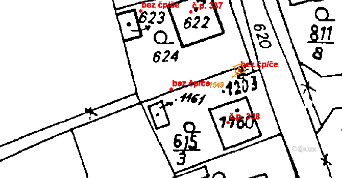 Volduchy 43260993 na parcele st. 1161 v KÚ Volduchy, Katastrální mapa