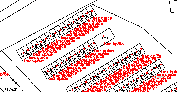 Kralupy nad Vltavou 45366993 na parcele st. 1101 v KÚ Kralupy nad Vltavou, Katastrální mapa