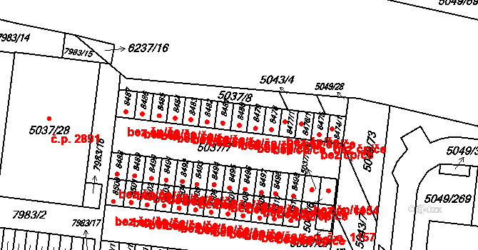 Brno 47698993 na parcele st. 8480 v KÚ Líšeň, Katastrální mapa