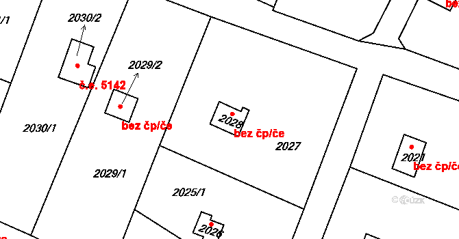 Lovosice 86 na parcele st. 2028 v KÚ Lovosice, Katastrální mapa