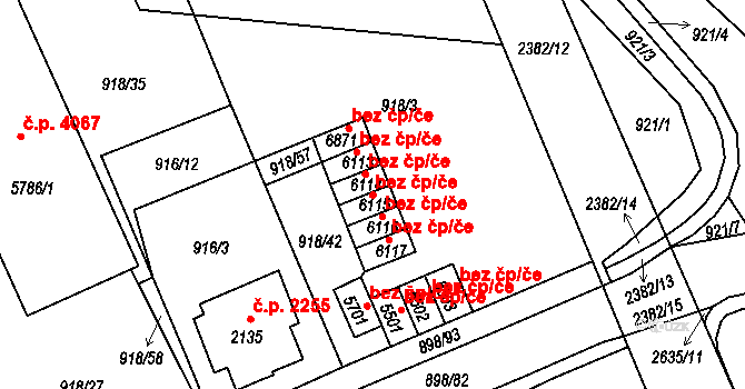 Jablonec nad Nisou 2369, Katastrální mapa
