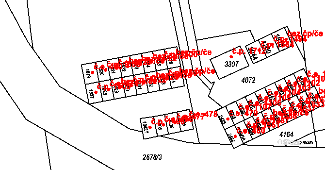 Lipník nad Bečvou I-Město 1501, Lipník nad Bečvou na parcele st. 1633 v KÚ Lipník nad Bečvou, Katastrální mapa