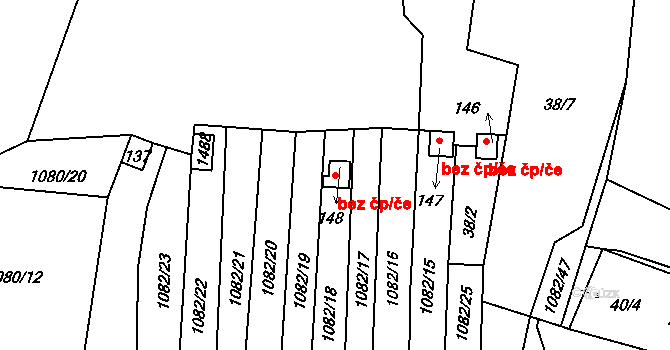 Cebiv 38287994 na parcele st. 148 v KÚ Cebiv, Katastrální mapa