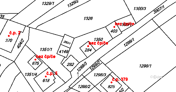 Bukovec 41544994 na parcele st. 284 v KÚ Bukovec u Jablunkova, Katastrální mapa