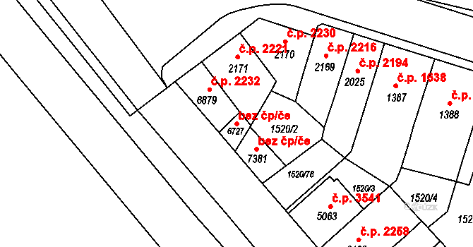 Kroměříž 44987994 na parcele st. 6727 v KÚ Kroměříž, Katastrální mapa