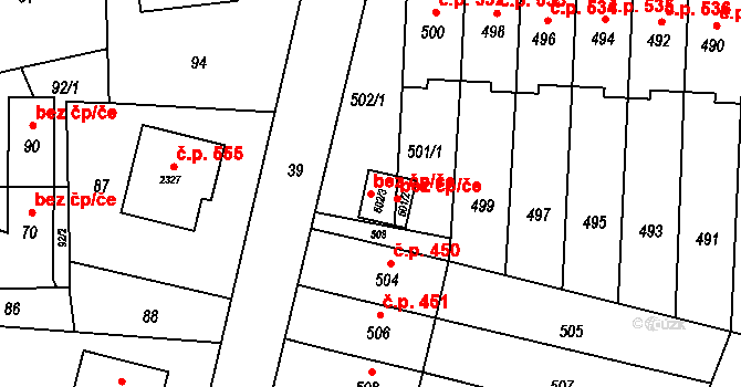 Jablůnka 45629994 na parcele st. 502/3 v KÚ Jablůnka, Katastrální mapa