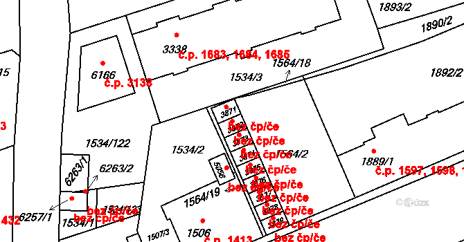 Šumperk 48557994 na parcele st. 3872 v KÚ Šumperk, Katastrální mapa