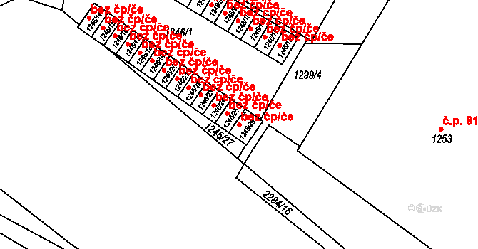 Týniště nad Orlicí 48974994 na parcele st. 1246/26 v KÚ Týniště nad Orlicí, Katastrální mapa