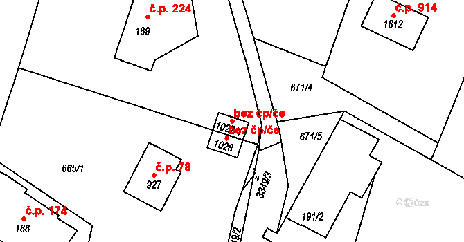Rtyně v Podkrkonoší 49043994 na parcele st. 1027/1 v KÚ Rtyně v Podkrkonoší, Katastrální mapa